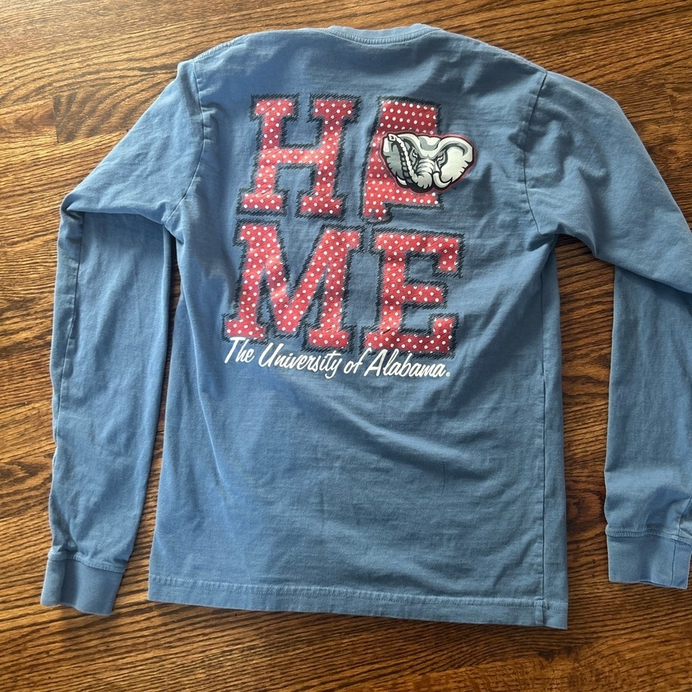 KA for Her Knights The University of Alabama Long Sleeve Pocket T-Shirt Small - Picture 2 of 3
